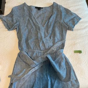 Anthropologie X Sanctuary short denim-like jumper/romper